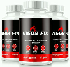 (3 Pack) Vigor Fix Male Health Pills 180 Capsules - ARMOLEY