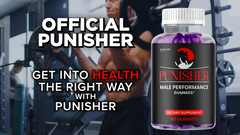 (5 Pack) Punisher Male Gummy Advanced Formula Max Support Supplement 300 Gummies