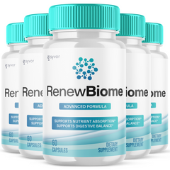 RenewBiome Probiotic For Gut Health, Renew Biome (5 Pack - 300 Capsules)