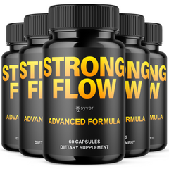 (5 Pack) Strong Flow Advanced Male Pills StrongFlow Formula Supplement 300 Caps