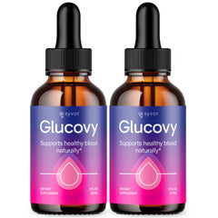 (2 Pack) Glucovy Blood Support Drops Advanced Vitamin Supplement 60 Servings