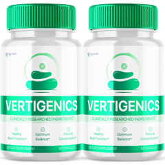 Vertigenics Advanced Nootropic Formula Brain Health Support (2 Pack-120 Capsules)