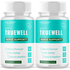 (2 Pack) Truewell Nootropic Natural Super Nerve Supplement True Well 120 Capsule