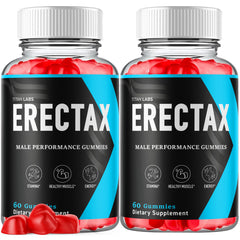 (2 Pack) Erectax Gummys Advanced Male Support Supplement Erec Tax 120 Gummies