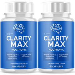 (2 Pack) Clarity Max Nootropic Formula Brain Supplement ClarityMax 120 Capsules