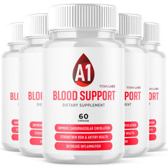 (5 Pack) A1 Blood Support Advanced Blood Health Vitamin Supplement 300 Capsules
