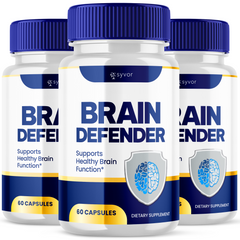 Brain Defender Nootropic Formula Supplement Brain Health Support (3 Pack - 180 Capsules)