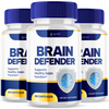 Image of Brain Defender Nootropic Formula Supplement Brain Health Support (3 Pack - 180 Capsules)
