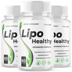 (3 Pack) Lipo Healthy Advanced Energy & Fitness Supplement LipoHealthy 180 Capsules