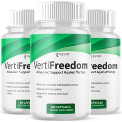 (3 Pack) Verti Freedom Advanced Support for Daily Wellness VertiFreedom 180 Capsules