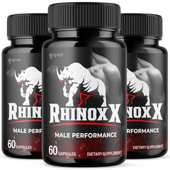 (3 Pack) Rhinox X Advanced Male Support Pills RhinoxX Supplement 180 Capsules