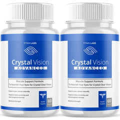 (2 Pack) Crystal Clear Vision Support Healthy Eye Vision & Function 120 Capsules