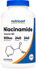 Nutricost Niacinamide (Vitamin B3) 500mg, 240 Capsules