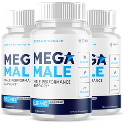 (3 Pack) Mega Male Advanced Pills Premium Formula MegaMale Supplement 180 Caps