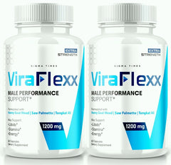 (2 Pack) ViraFlexx Male Health Pills to Boost T-Levels and Performance 120 Capsules