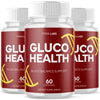 Image of (3 Pack) Gluco Health Advanced Blood Support Supplement GlucoHealth 180 Capsules