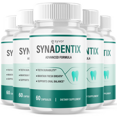 Syna Dentix Supplement Pills Oral Probiotic Support Healthy Teeth and Gums 300 Capsules (5 Pack)
