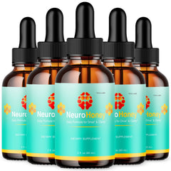 (5 Pack) Neuro Honey Nootropic Brain Health Support Drops NeuroHoney 150 Serves