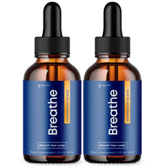 Breathe Drops for Lung Cleanse & Detox, Respiratory Support Drops (2-Pack)