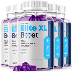 (5 Pack) Elite XL Boost ACV Gummys Support Male Health EliteXLBoost 300 Gummies