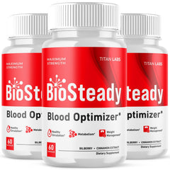 (3 Pack) BioSteady Advanced Blood Max Support Supplement Bio Steady 180 Capsules