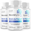 Image of (3 Pack) Neurosync Pills Nootropic Natural Brain Supplement Neuro Sync 180 Capsules
