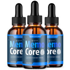 Memocore Drops Advanced Brain Health & Cognitive Support Supplement (3 Pack)