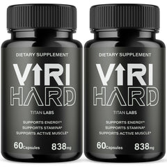 (2 Pack) Viri Hard Advanced Male Health Support Supplement ViriHard 120 Capsules