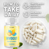 Image of (5 Pack) Vivogut Probiotic For Gut Health & Digestive Function Vivo Gut 300 Caps