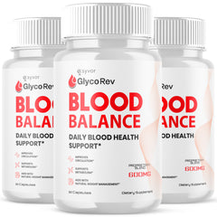 (3 Pack) Glyco Rev Advanced Blood Support Formula Supplement GlycoRev 180 Capsules