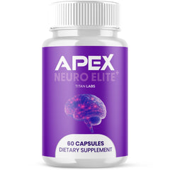(1 Pack) Apex Neuro Elite Nootropic Nerve Support Supplement ApexNeuro 60 Capsules