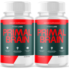 (2 Pack) Primal Brain Nootropic Natural Brain Supplement PrimalBrain 120 Capsule
