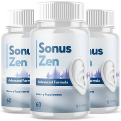 Sonus Zen Supplement Pills Advanced Ear Health Support and Tinnitus Relief 180 Capsules (3 Pack)