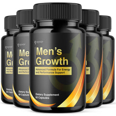 (5 Pack) Men's Growth Advanced Male Support Supplement Men'sGrowth 300 Capsules