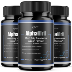 (3 Pack) Alpha Viril Advanced Male Pills AlphaViril Formula Supplement 180 Caps