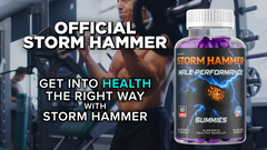 (5 Pack) Storm Hammer Male Gummys Advanced StormHammer Max Vitamin 300 Gummies