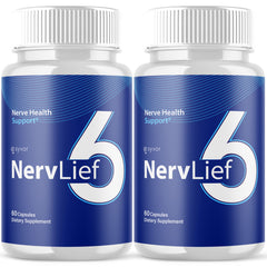 (2 Pack) Nerv Lief 6 Nootropic Formula Natural NervLief6 Supplement 120 Capsules