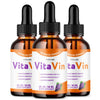 Image of (3 Pack) Vita Vin Male Support Drops Advanced VitaVin Supplement 90 Servings