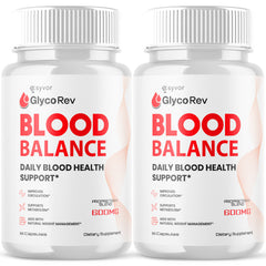 (2 Pack) Glyco Rev Advanced Blood Support Formula Supplement GlycoRev 120 Capsules