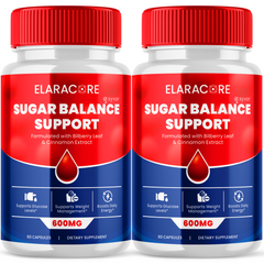 Elaracore Advanced Glycogen Supplement Natural Circulation Support (2 Pack-120 Capsules)