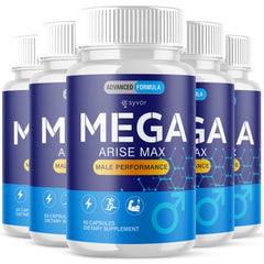 (5 Pack) Mega Arise Max Advanced Male Support Supplement MegaArise 300 Capsules