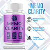 Image of Memo Clarity Nootropic All Natural Formula Brain Supplement (3 Pack - 180 Capsules)