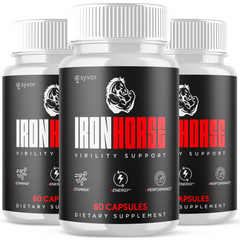 Iron Horse for Men Advanced Formula Vitamin Max Supplement (3 Pack - 180 Capsules)