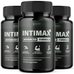 (3 Pack) Intimax for Men Advanced Max Formula Vitamin Supplement 180 Capsules