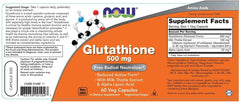 Now Foods Glutathione, 500 mg, 60 Veg Capsules