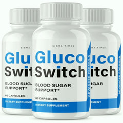 (3 Pack) Gluco Switch Blood Sugar Supplement Support 180 Capsules