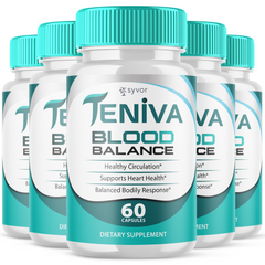 Teniva Blood Balance Advanced Support Glycogen Supplement (5 Pack - 300 Capsules)