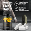 Image of (5 Pack) Strong Flow Advanced Male Pills StrongFlow Formula Supplement 300 Caps