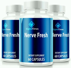 (3 Pack) Nerve Fresh Pills Supplement 180 Capsules - ARMOLEY