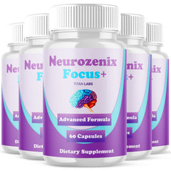 (5 Pack) Neurozenix Focus Plus Nootropic Natural Brain Supplement 300 Capsules